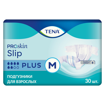 Tena Slip Plus - подгузники для взрослых, M, 30 шт. 10015 - фото 25