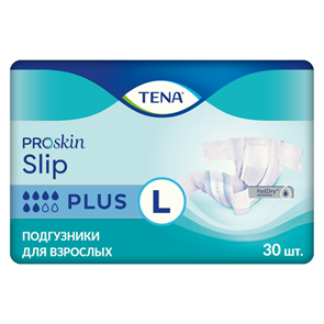 Tena Slip Plus - подгузники для взрослых, L, 30 шт. 10017